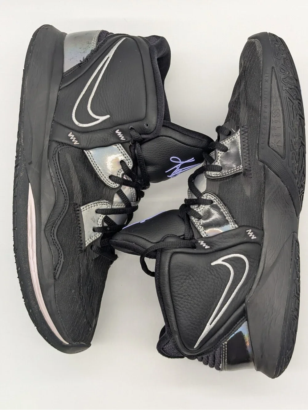 Mens Size 12 Nike Kyrie Infinity 8 Black Metallic Basketball Shoes CZ0204-005